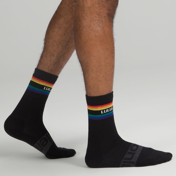 Lululemon Daily Stride Crew Socks Stripe - black - Picture 2 of 6